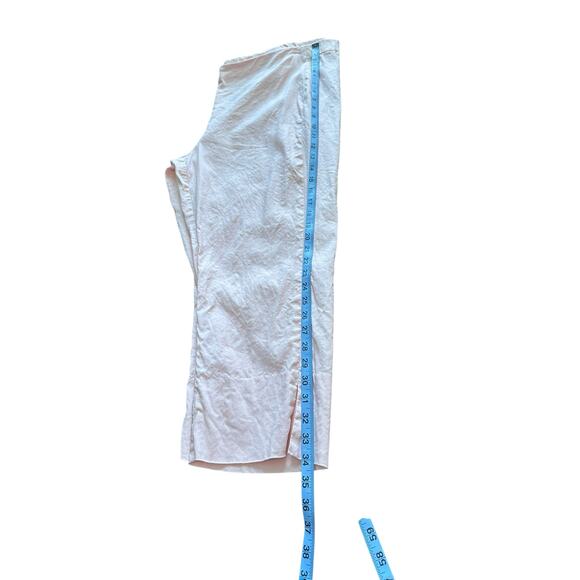 J. Jill Linen Stretch Pink Basic Mature Cropped Straight Leg Pants Size XL - Picture 10 of 10